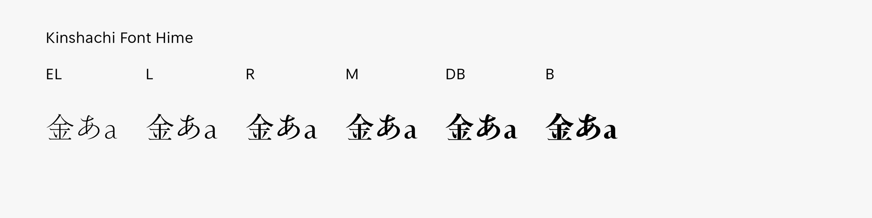 Kinshachi Font family image